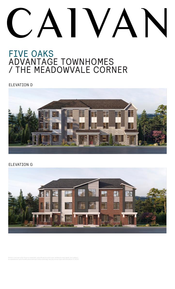 The Meadowvale Corner floor plan