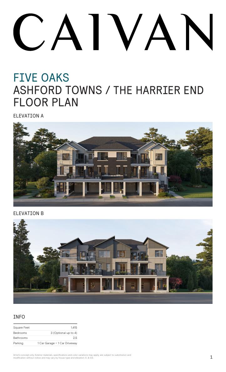 The Harrier End floor plan