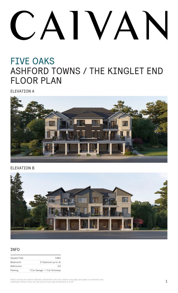 The Kinglet End floor plan