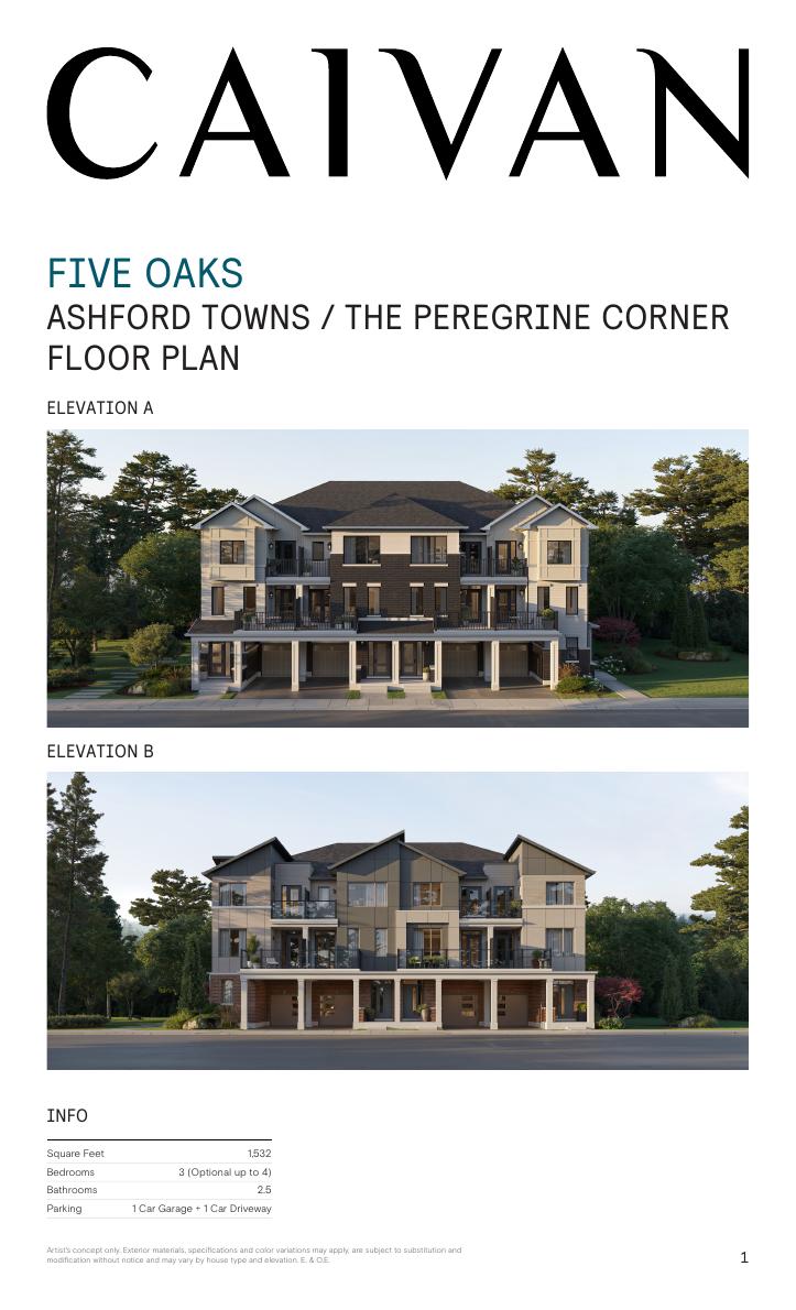 The Peregrine Corner floor plan