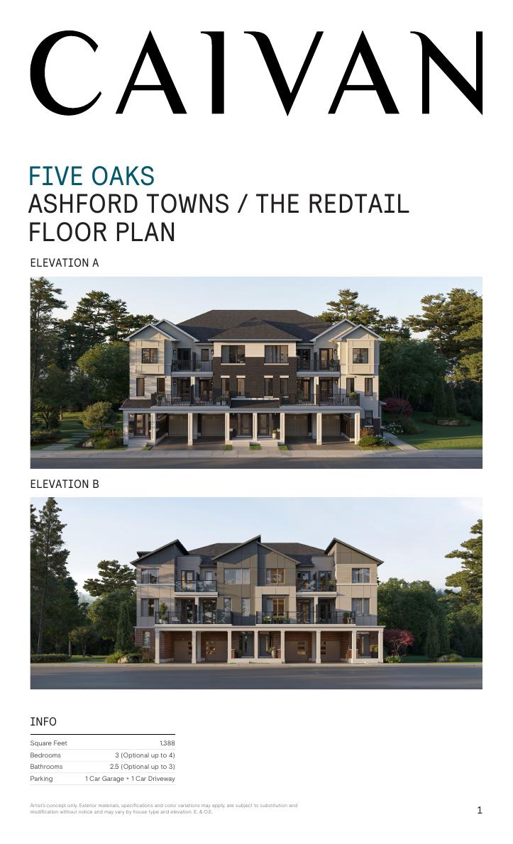 The Redtail floor plan
