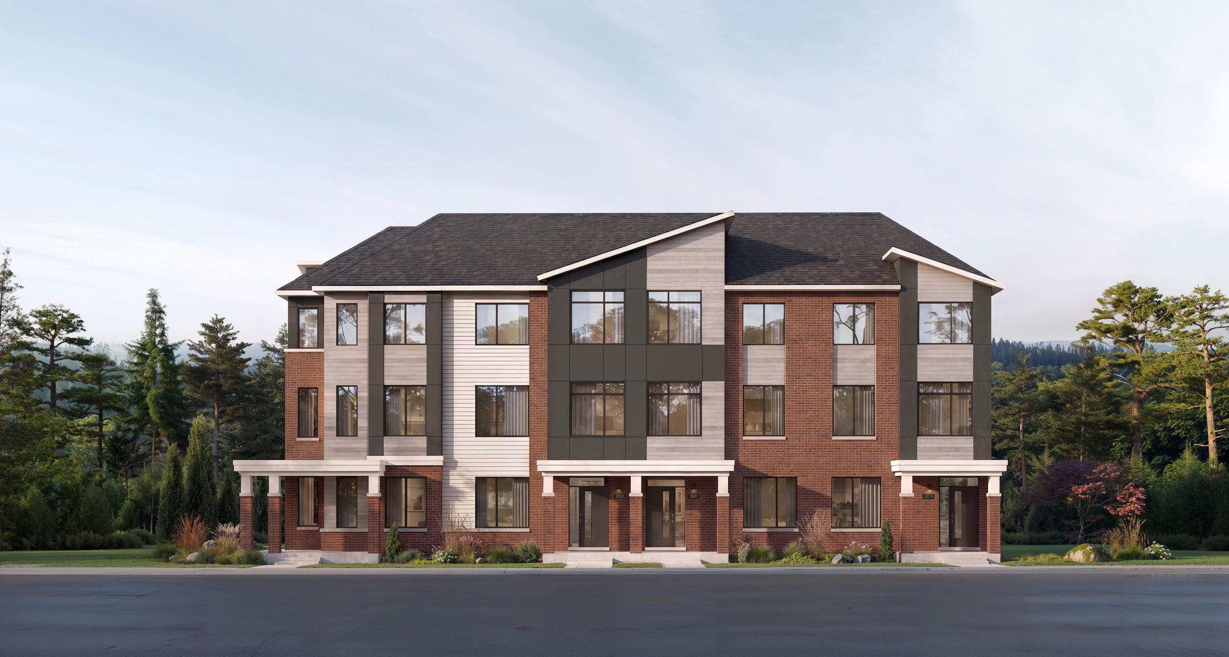 Ashford Towns elevation rendering