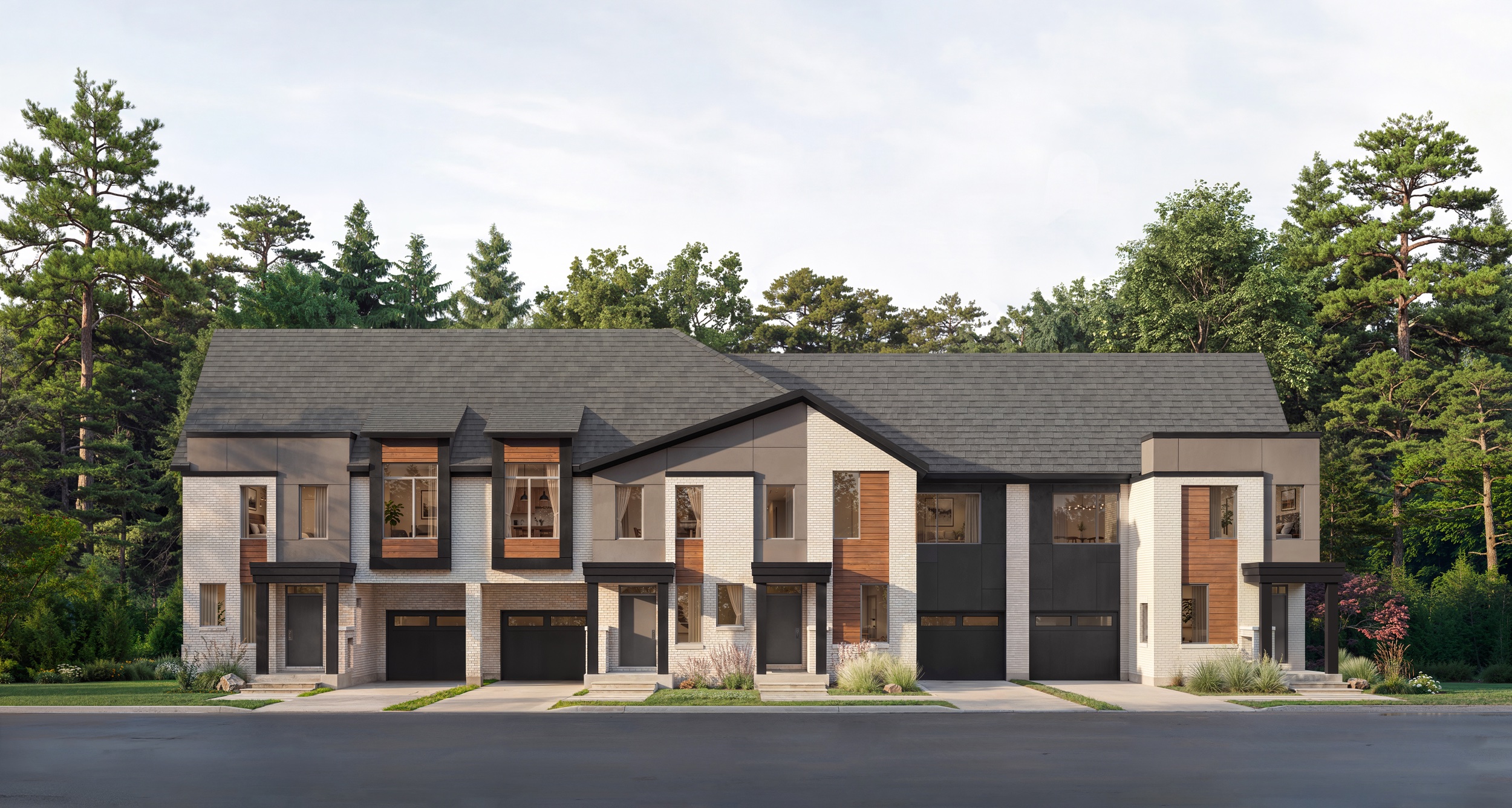 24 foot Townhome Collection elevation rendering
