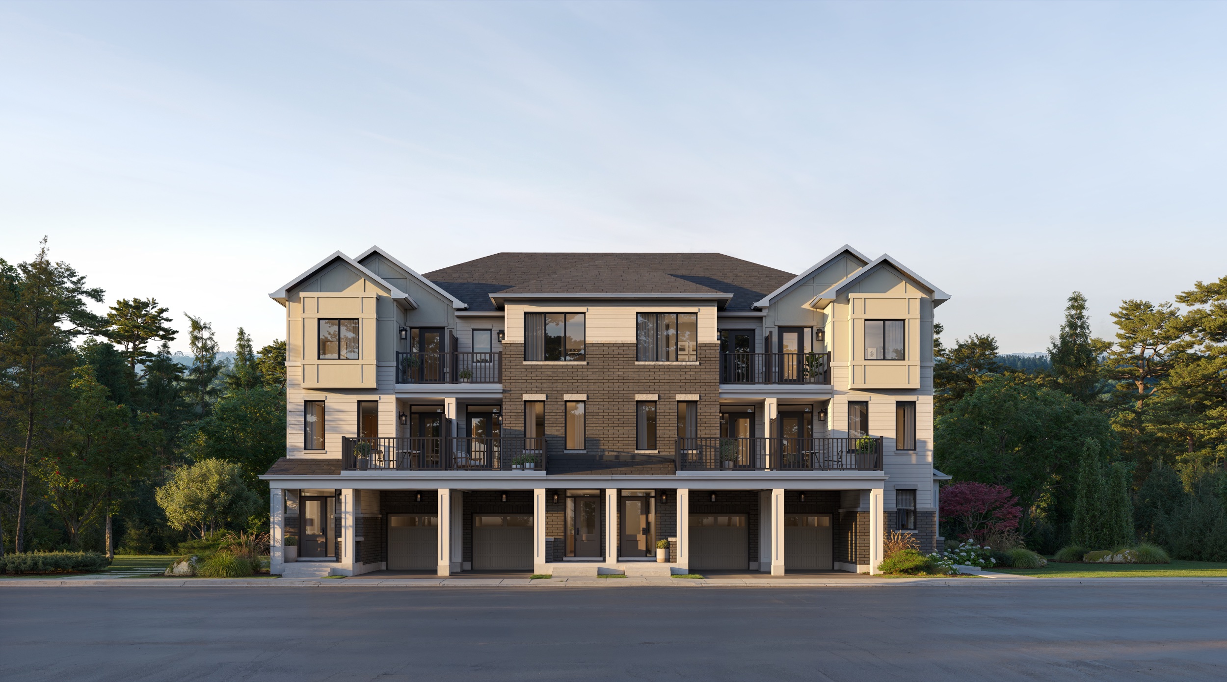 Advantage Townhomes elevation rendering
